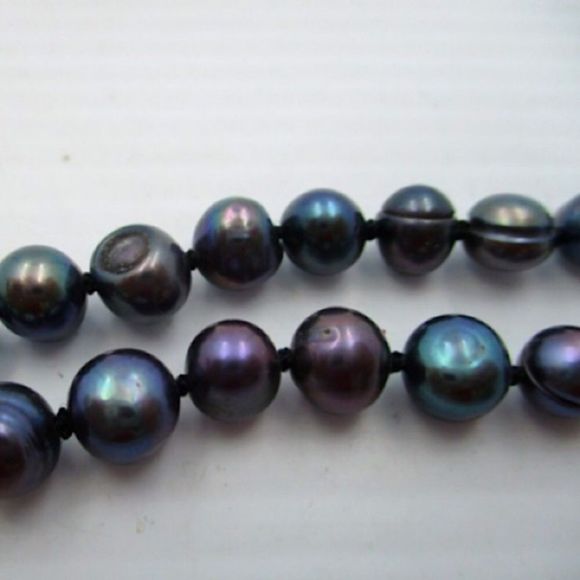 VINTAGE Cultured Peacock Pearls 14k Gold Clasp - Picture 4 of 6